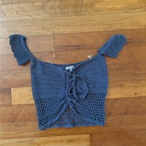 Blue Crochet Top 🌀